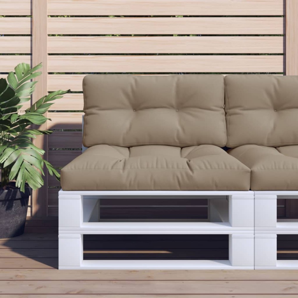 vidaXL Μαξιλάρι Παλέτας Taupe 80 x 40 x 12 εκ. Υφασμάτινο