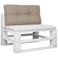 vidaXL Μαξιλάρι Παλέτας Taupe 80 x 40 x 12 εκ. Υφασμάτινο