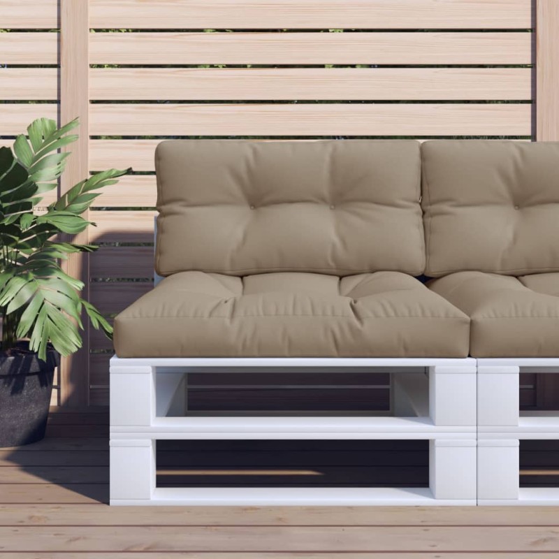 vidaXL Μαξιλάρι Παλέτας Taupe 80 x 40 x 12 εκ. Υφασμάτινο
