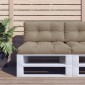vidaXL Μαξιλάρι Παλέτας Taupe 80 x 40 x 12 εκ. Υφασμάτινο