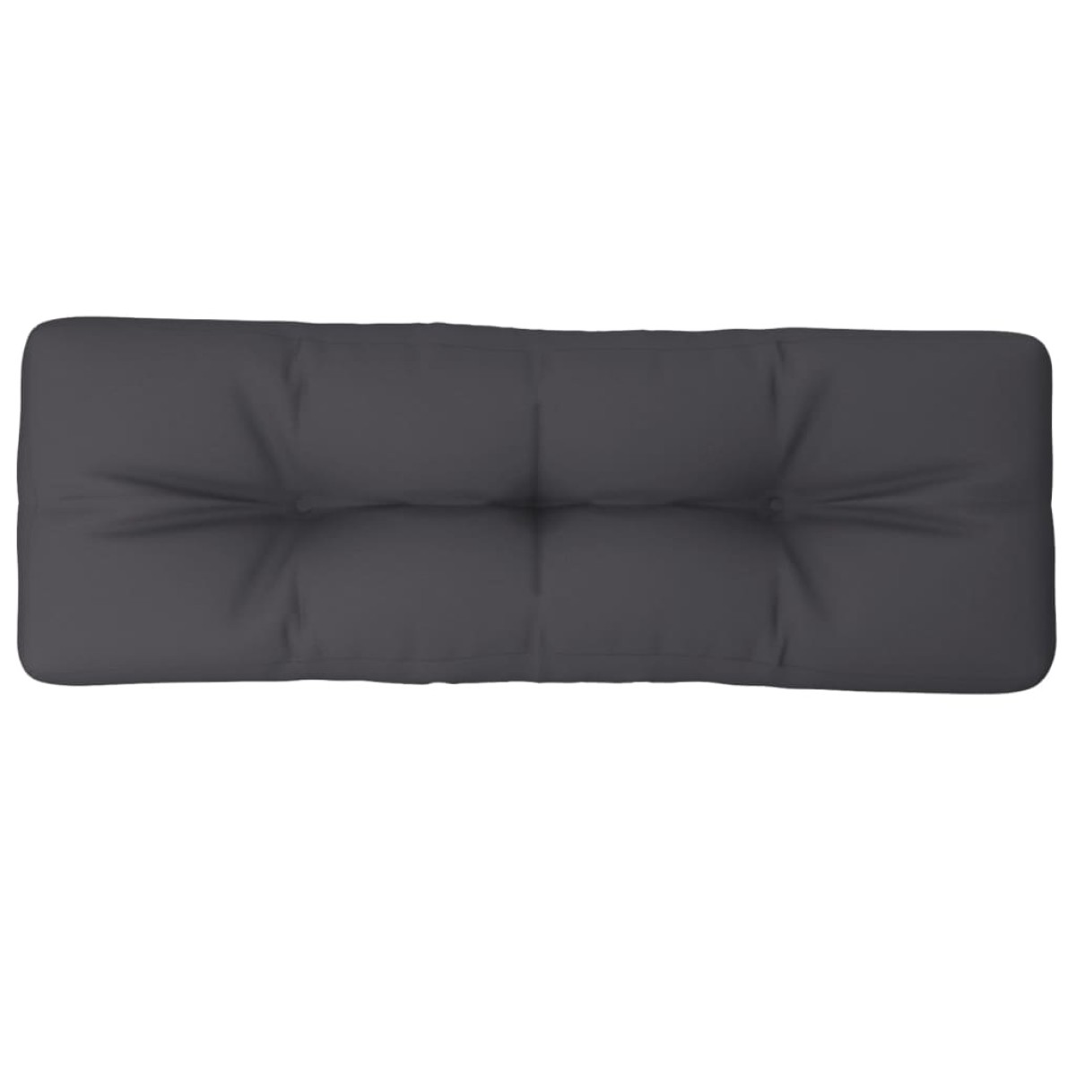 vidaXL Μαξιλάρι Παλέτας Ανθρακί 120 x 40 x 12 εκ. Υφασμάτινο