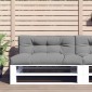 vidaXL Μαξιλάρι Παλέτας Γκρι 120 x 40 x 12 εκ. Υφασμάτινο