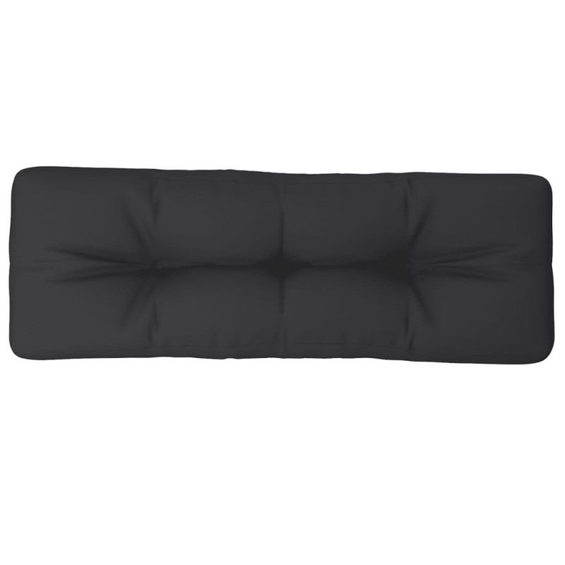 vidaXL Μαξιλάρι Παλέτας Μαύρο 120 x 40 x 12 εκ. Υφασμάτινο