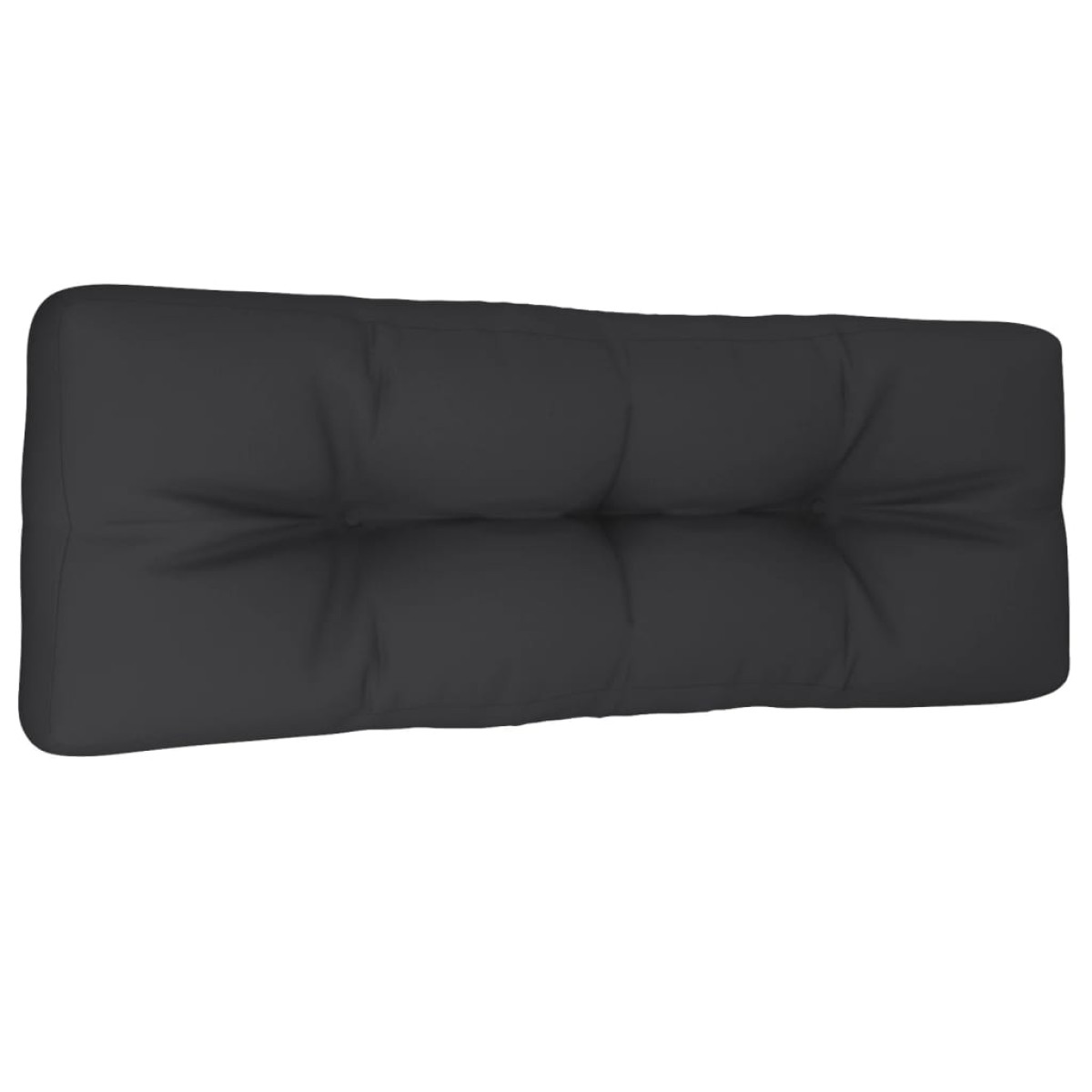 vidaXL Μαξιλάρι Παλέτας Μαύρο 120 x 40 x 12 εκ. Υφασμάτινο