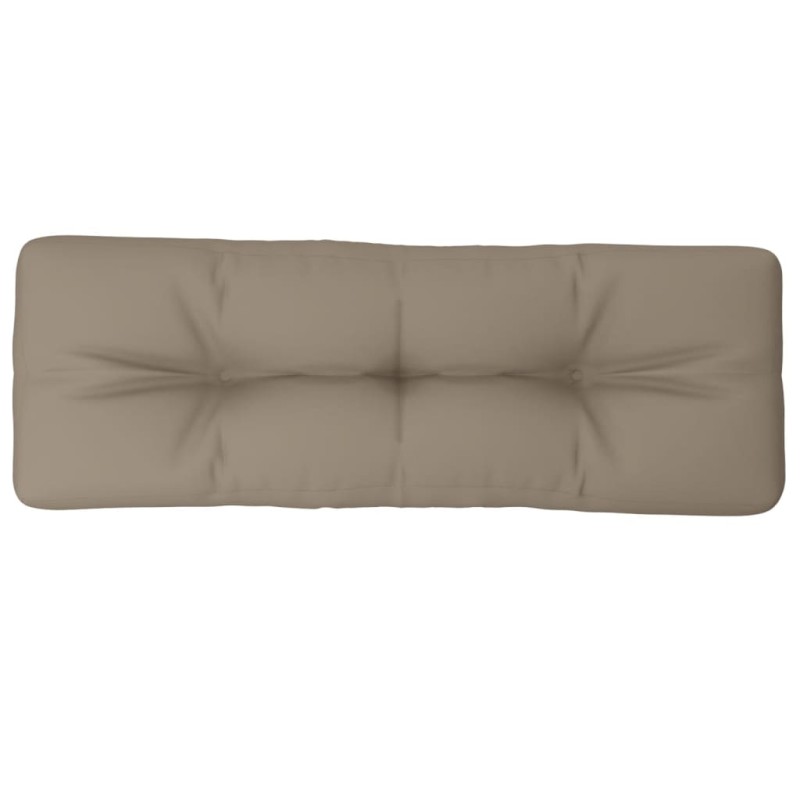 vidaXL Μαξιλάρι Παλέτας Taupe 120 x 40 x 12 εκ. Υφασμάτινο