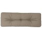 vidaXL Μαξιλάρι Παλέτας Taupe 120 x 40 x 12 εκ. Υφασμάτινο