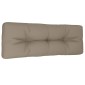 vidaXL Μαξιλάρι Παλέτας Taupe 120 x 40 x 12 εκ. Υφασμάτινο