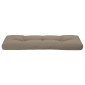 vidaXL Μαξιλάρι Παλέτας Taupe 120 x 40 x 12 εκ. Υφασμάτινο