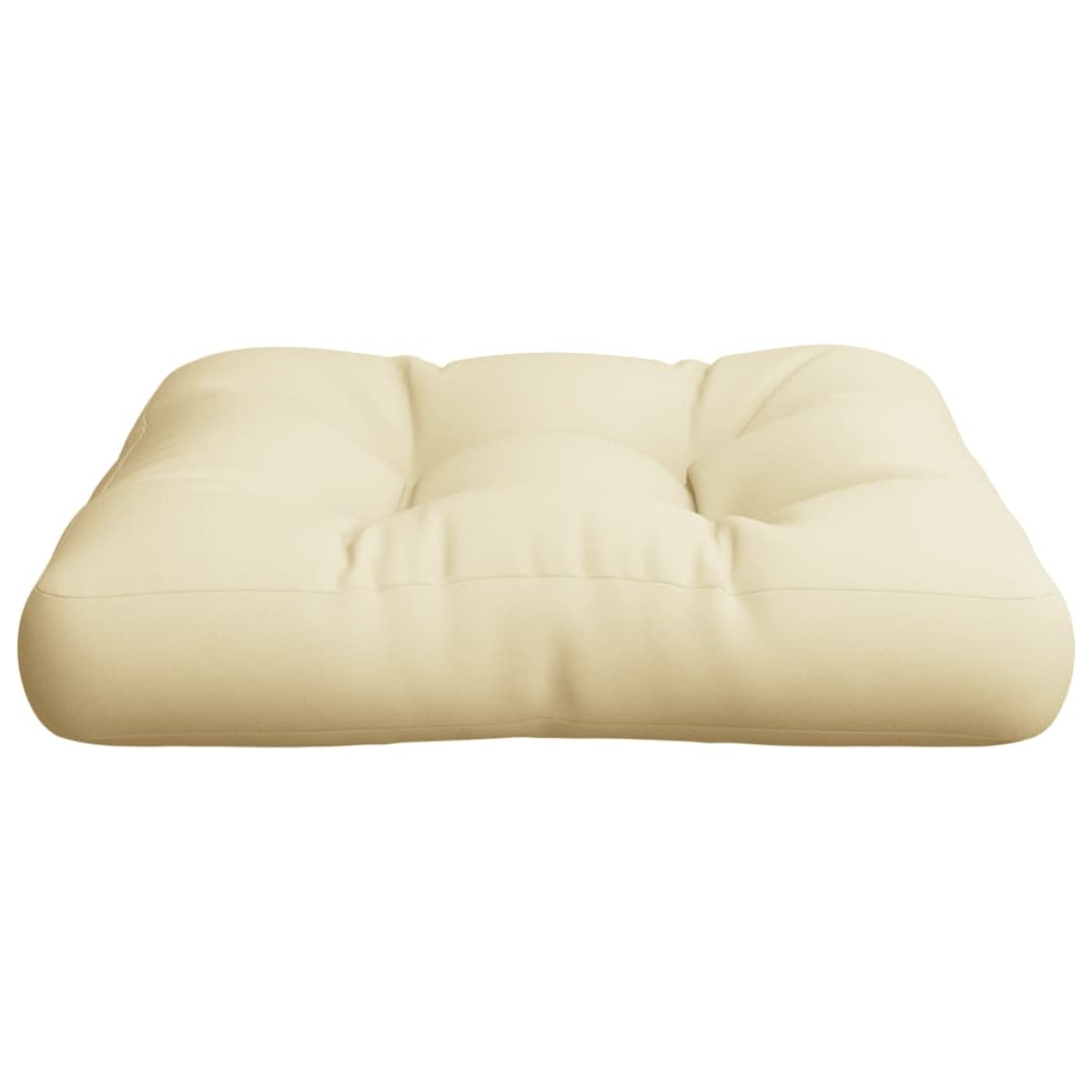 vidaXL Μαξιλάρα Δαπέδου / Παλέτας Κρεμ 60 x 61,5 x 10 εκ. Βαμβακερή
