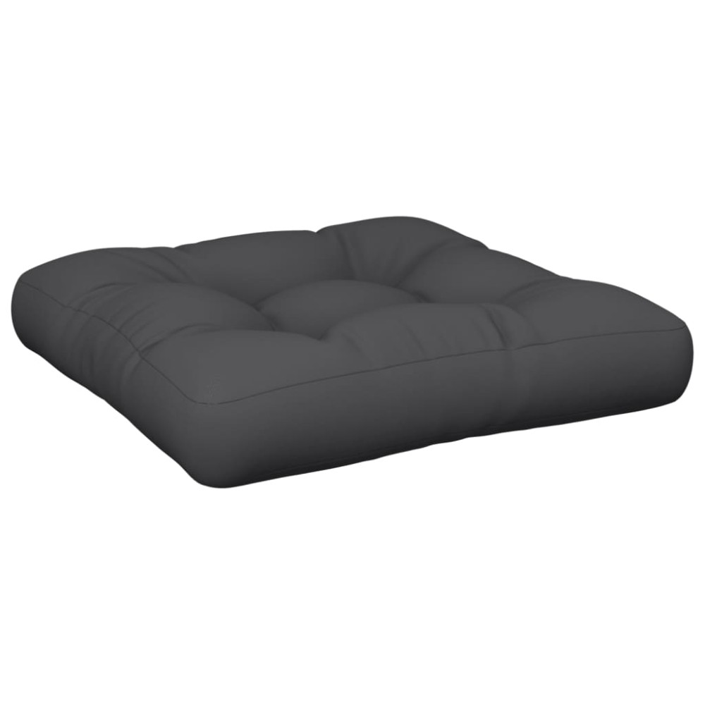 vidaXL Μαξιλάρα Δαπέδου / Παλέτας Μαύρη 60x61,5x10 εκ. Βαμβακερή