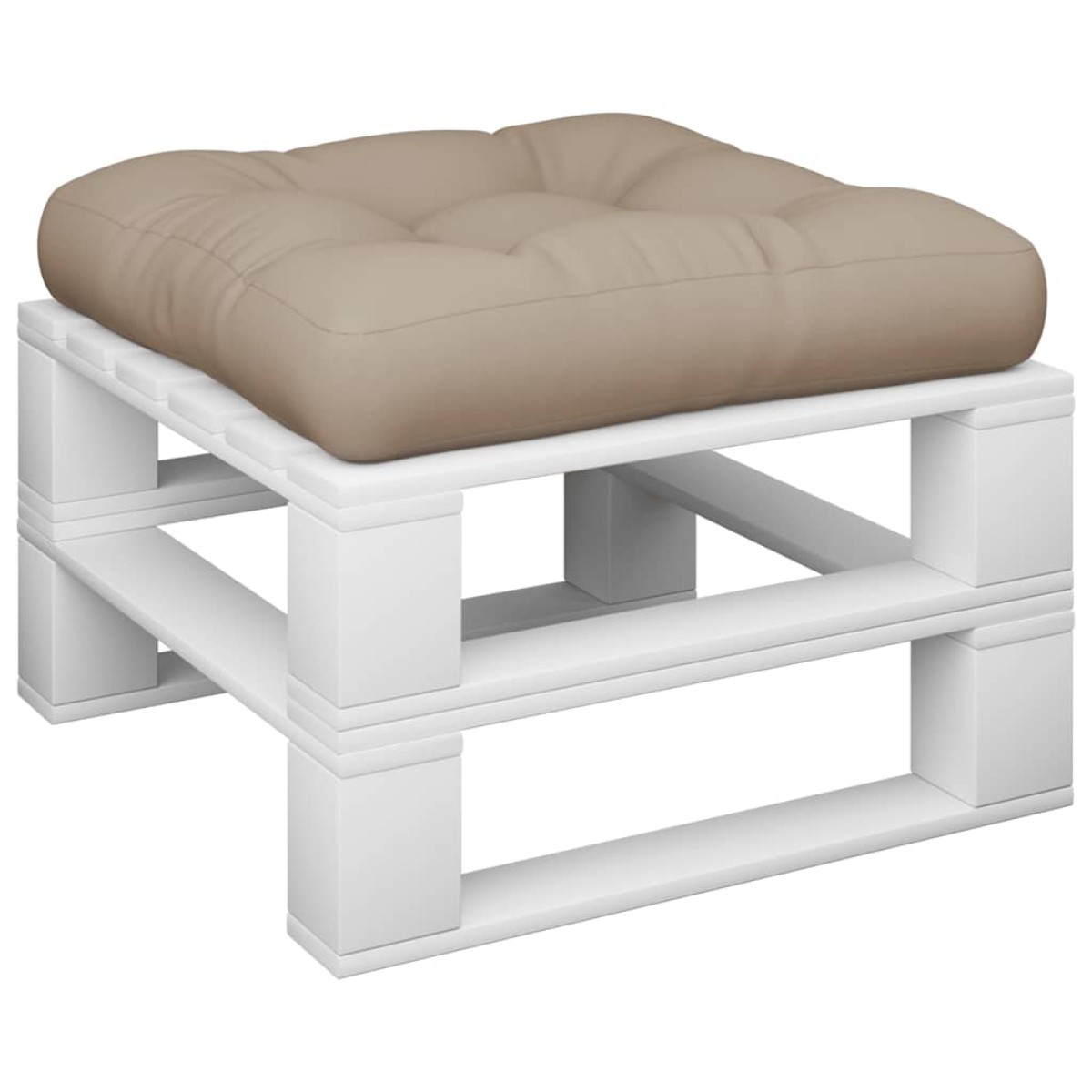 vidaXL Μαξιλάρι Παλέτας Taupe 60 x 61,5 x 10 εκ. Υφασμάτινο