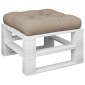 vidaXL Μαξιλάρι Παλέτας Taupe 60 x 61,5 x 10 εκ. Υφασμάτινο