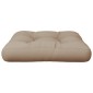 vidaXL Μαξιλάρι Παλέτας Taupe 60 x 61,5 x 10 εκ. Υφασμάτινο