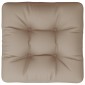 vidaXL Μαξιλάρι Παλέτας Taupe 60 x 61,5 x 10 εκ. Υφασμάτινο