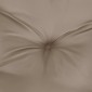 vidaXL Μαξιλάρι Παλέτας Taupe 60 x 61,5 x 10 εκ. Υφασμάτινο