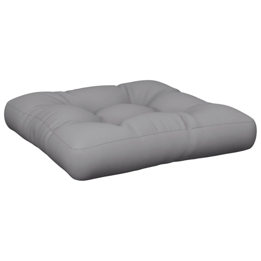 vidaXL Μαξιλάρι Παλέτας Γκρι 58 x 58 x 10 εκ. από Ύφασμα