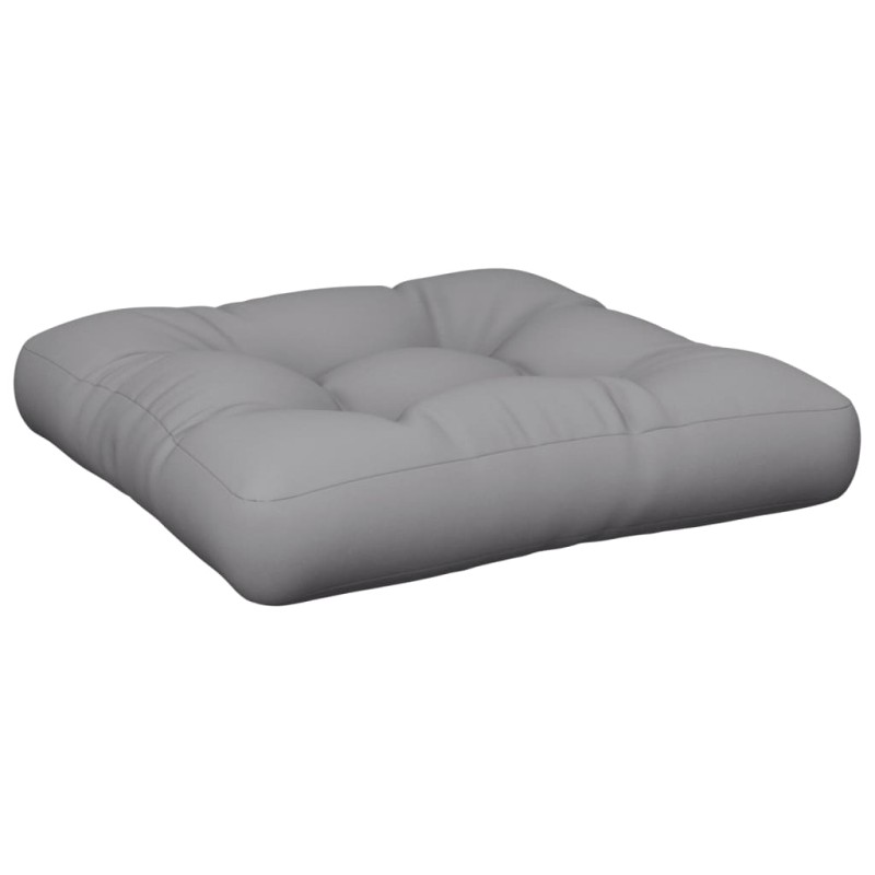 vidaXL Μαξιλάρι Παλέτας Γκρι 58 x 58 x 10 εκ. από Ύφασμα