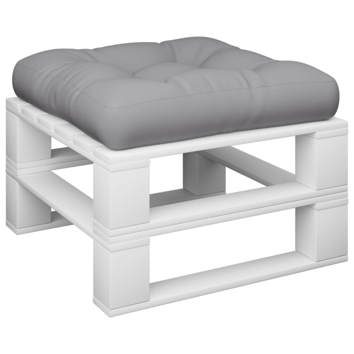 vidaXL Μαξιλάρι Παλέτας Γκρι 58 x 58 x 10 εκ. από Ύφασμα