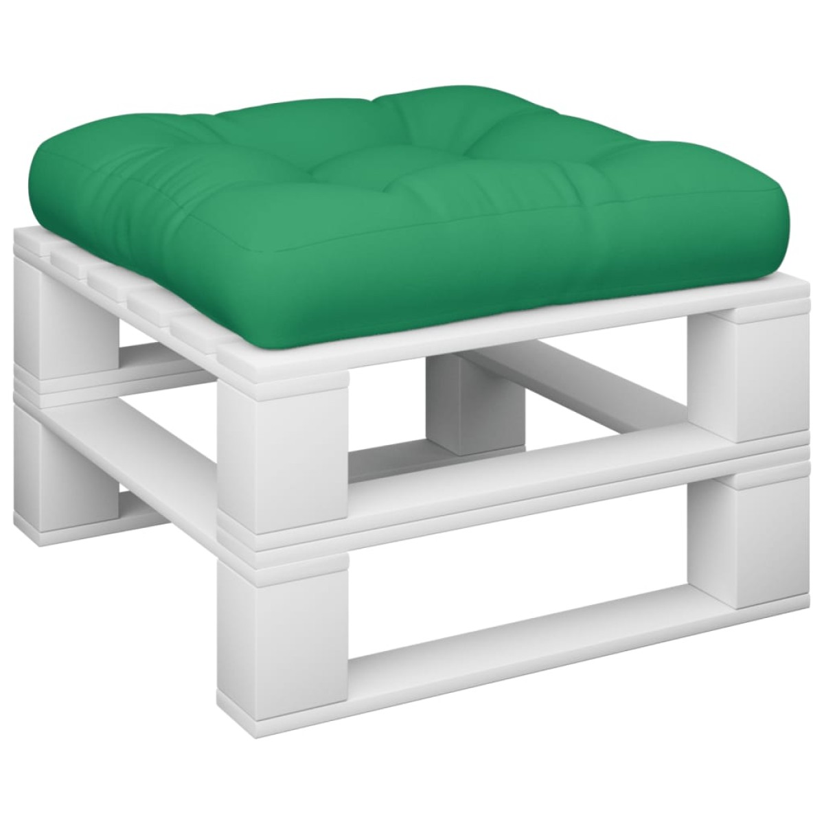 vidaXL Μαξιλάρι Παλέτας Πράσινο 58 x 58 x 10 εκ. από Ύφασμα