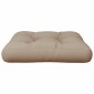 vidaXL Μαξιλάρι Παλέτας Taupe 58 x 58 x 10 εκ. Υφασμάτινο