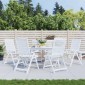 vidaXL Μαξιλάρια Καρέκλας 6 τεμ. Σχέδιο Φύλλων 40x40x3 εκ. Υφασμάτινα