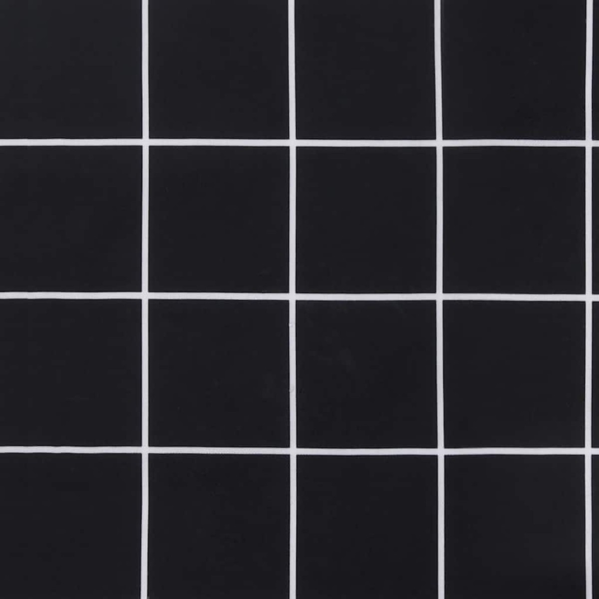 vidaXL Μαξιλάρι Πάγκου Κήπου Μαύρο Καρό 120x50x3 εκ. Ύφασμα Oxford
