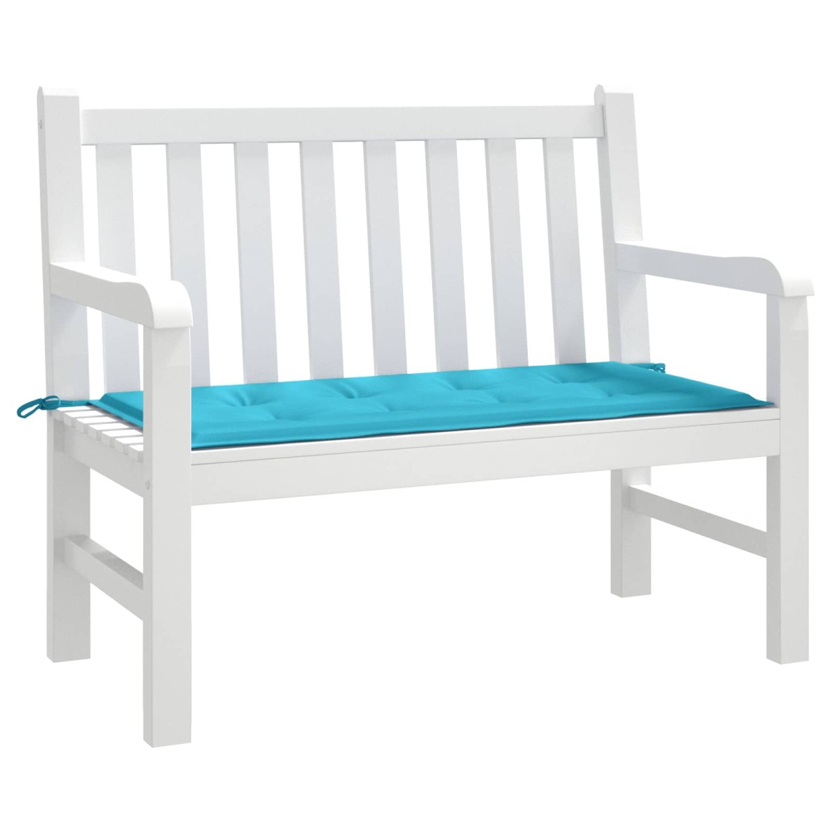 vidaXL Pad για Παγκάκι Ύφασμα Όξφορντ Τιρκουάζ 120 x 50 x 3 cm
