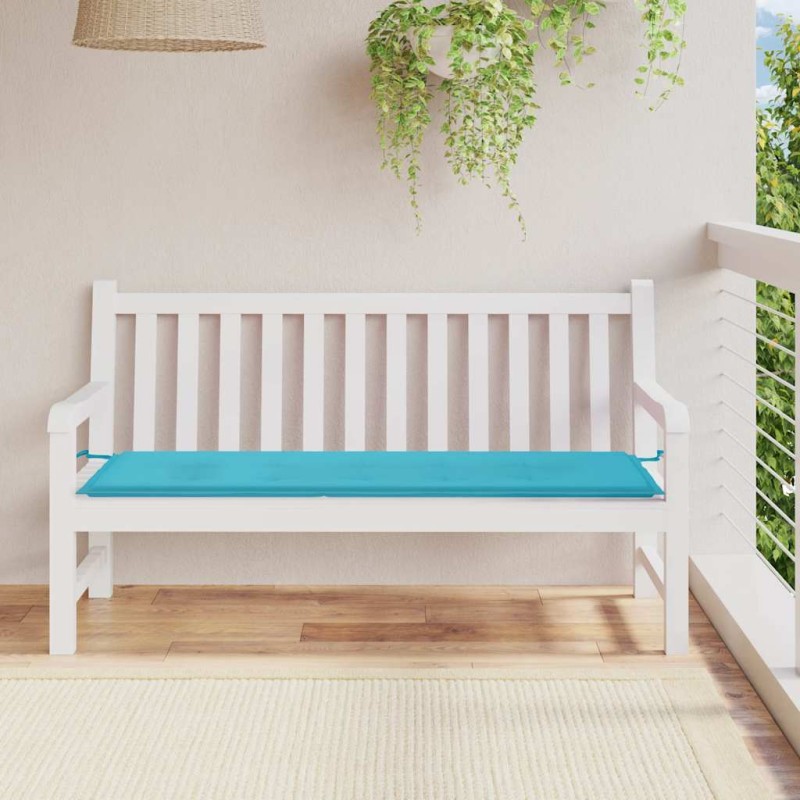 vidaXL Μαξιλάρι Πάγκου Κήπου Τιρκουάζ 150x50x3 εκ. Ύφασμα Oxford
