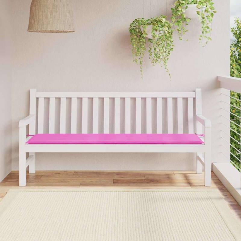 vidaXL Pad για Παγκάκι Ύφασμα Όξφορντ Ροζ 180 x 50 x 3 cm