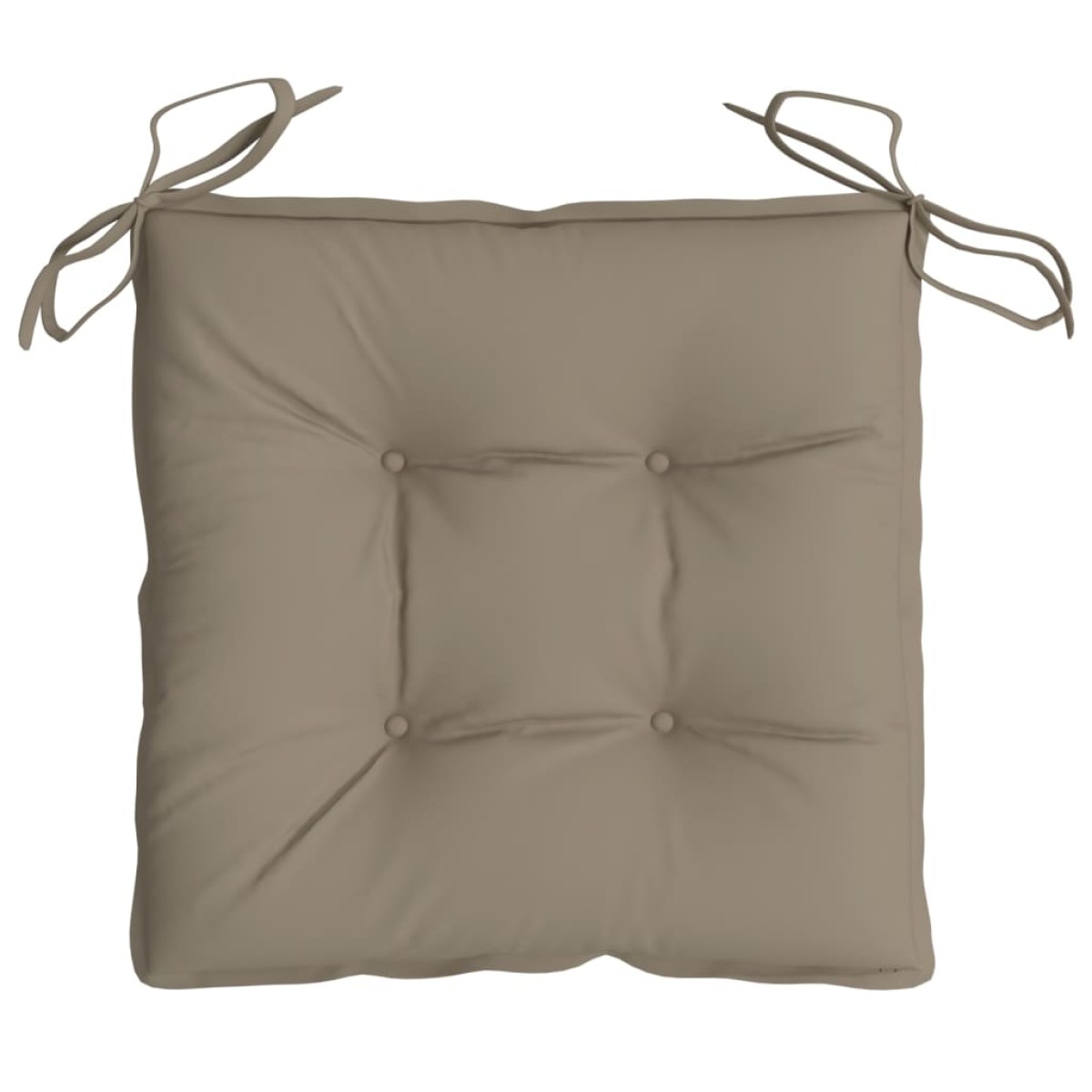 vidaXL Μαξιλάρια Καρέκλας Κήπου 2 τεμ. Taupe 40x40x7 εκ. Υφασμάτινα