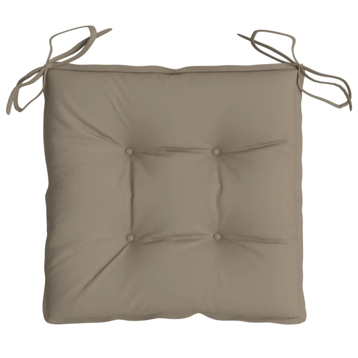 vidaXL Μαξιλάρια Καρέκλας Κήπου 4 τεμ. Taupe 40x40x7 εκ. Υφασμάτινα