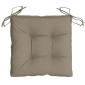 vidaXL Μαξιλάρια Καρέκλας Κήπου 6 τεμ. Taupe 40x40x7 εκ. Υφασμάτινα