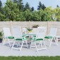 vidaXL Μαξιλάρια Παλέτας Κήπου 6 τεμ. Πράσινα 50x50x7 εκ. Υφασμάτινα