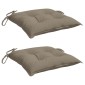 vidaXL Μαξιλάρια Παλέτας Κήπου 2 τεμ. Taupe 50x50x7 εκ. Oxford Ύφασμα
