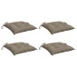 vidaXL Μαξιλάρια Παλέτας Κήπου 4 τεμ. Taupe 50x50x7 εκ. Oxford Ύφασμα