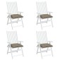 vidaXL Μαξιλάρια Παλέτας Κήπου 4 τεμ. Taupe 50x50x7 εκ. Oxford Ύφασμα