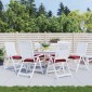 vidaXL Μαξιλάρια Παλέτας Κήπου 6 τεμ. Μπορντό 50x50x7εκ. Oxford Ύφασμα