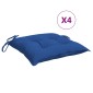 vidaXL Μαξιλάρια Παλέτας Κήπου 4 τεμ. Μπλε 50x50x7 εκ. Oxford Ύφασμα