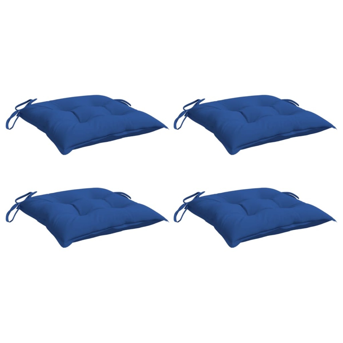 vidaXL Μαξιλάρια Παλέτας Κήπου 4 τεμ. Μπλε 50x50x7 εκ. Oxford Ύφασμα