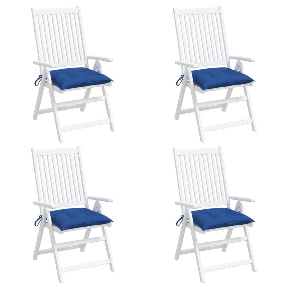 vidaXL Μαξιλάρια Παλέτας Κήπου 4 τεμ. Μπλε 50x50x7 εκ. Oxford Ύφασμα