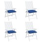 vidaXL Μαξιλάρια Παλέτας Κήπου 4 τεμ. Μπλε 50x50x7 εκ. Oxford Ύφασμα