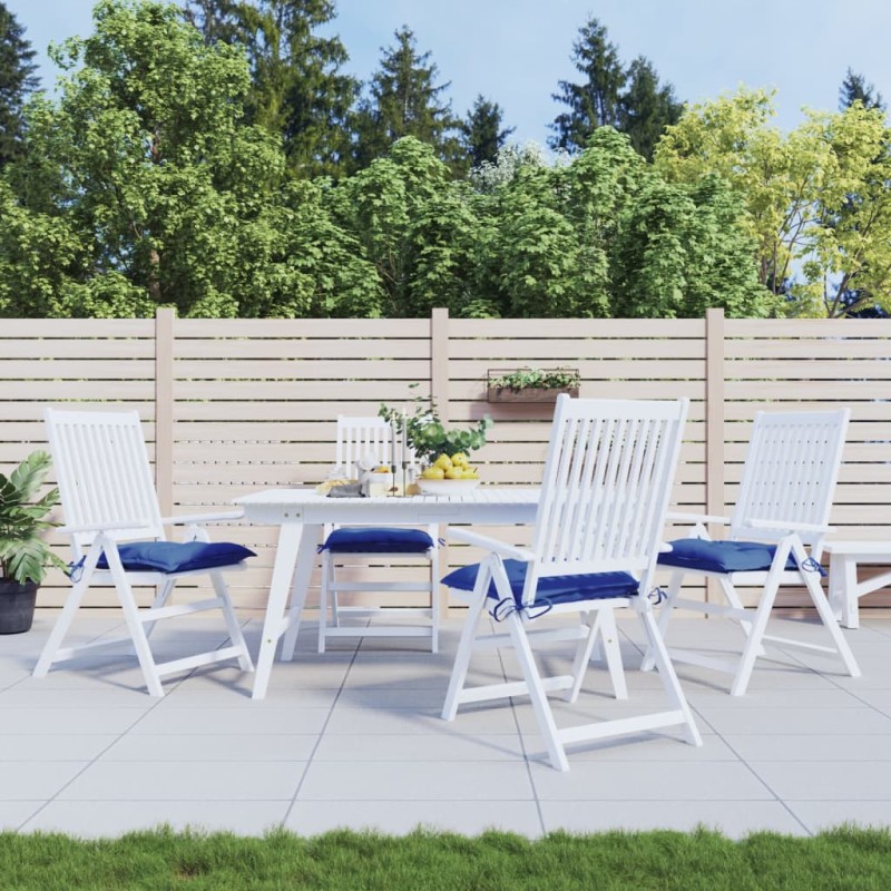 vidaXL Μαξιλάρια Παλέτας Κήπου 4 τεμ. Μπλε 50x50x7 εκ. Oxford Ύφασμα