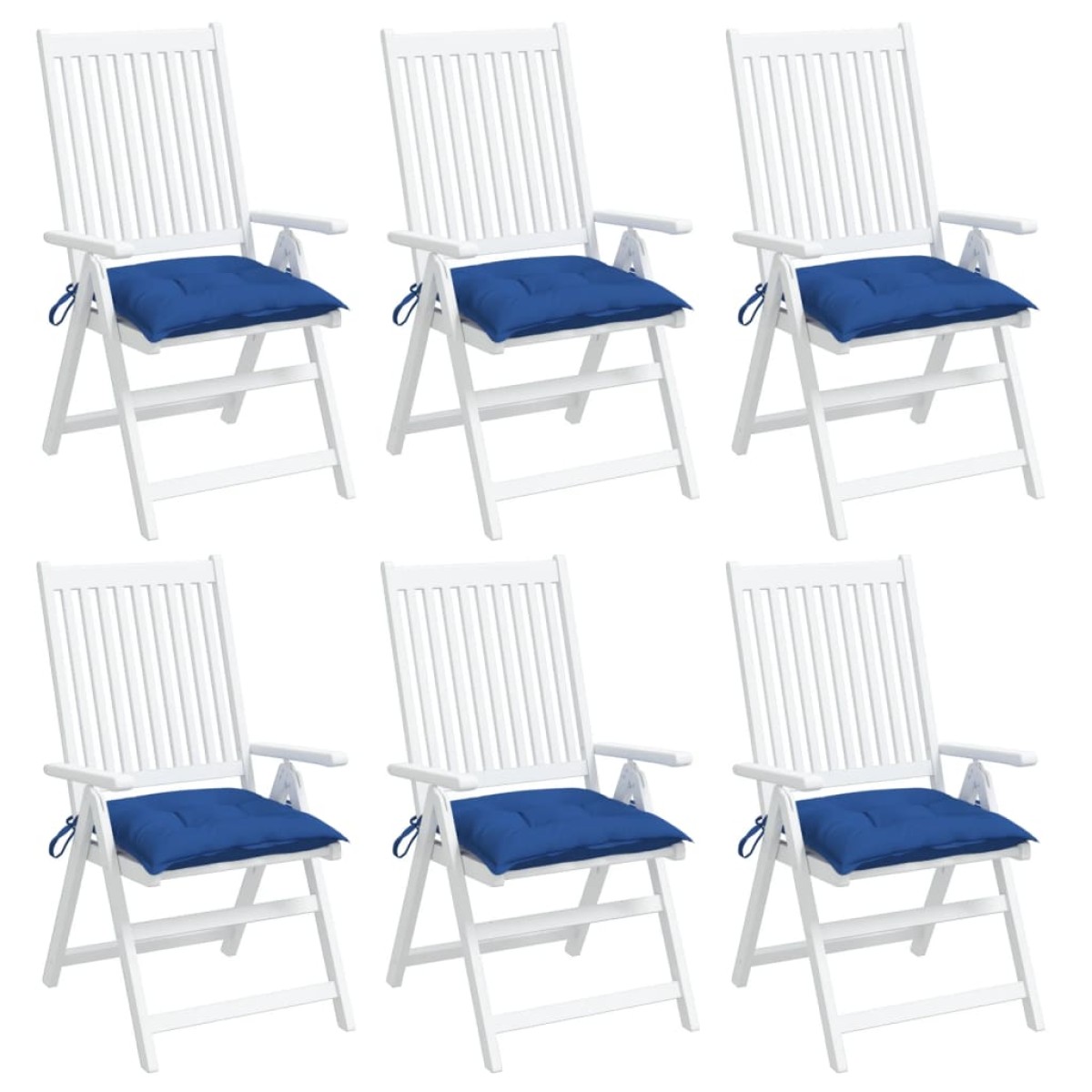 vidaXL Μαξιλάρια Παλέτας Κήπου 6 τεμ. Μπλε 50x50x7 εκ. Oxford Ύφασμα