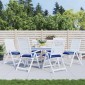 vidaXL Μαξιλάρια Παλέτας Κήπου 6 τεμ. Μπλε 50x50x7 εκ. Oxford Ύφασμα