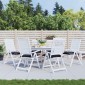 vidaXL Μαξιλάρια Καρέκλας 6 τεμ. Μαύρο Καρό 50 x 50 x 7 εκ. Υφασμάτινα