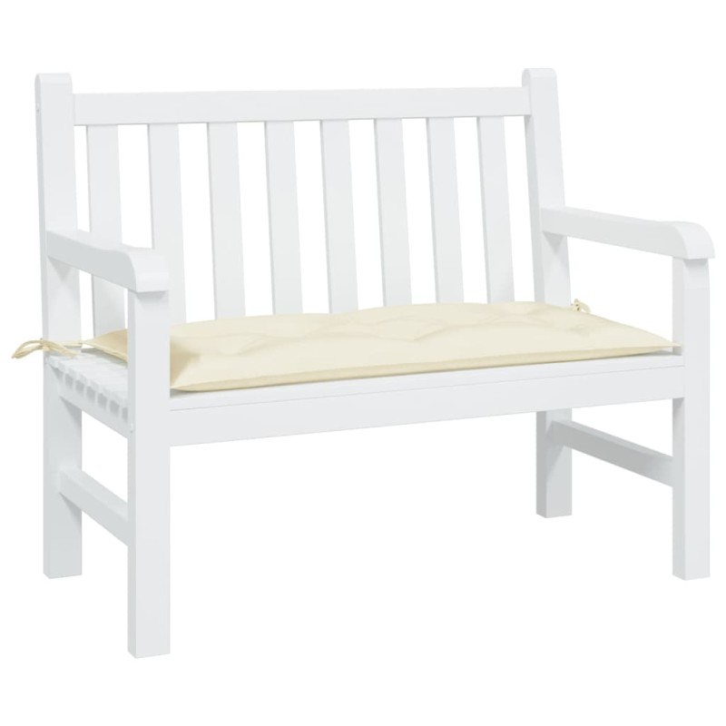 vidaXL Μαξιλάρι Πάγκου Κήπου Κρεμ 100x50x7 εκ. Ύφασμα Oxford