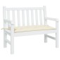 vidaXL Μαξιλάρι Πάγκου Κήπου Κρεμ 100x50x7 εκ. Ύφασμα Oxford