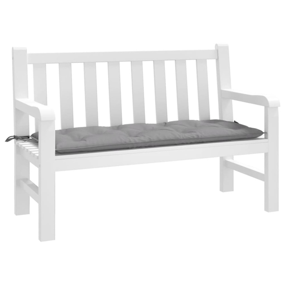 vidaXL Μαξιλάρι Πάγκου Κήπου Γκρι 120x50x7 εκ. Ύφασμα Oxford