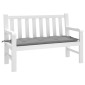 vidaXL Μαξιλάρι Πάγκου Κήπου Γκρι 120x50x7 εκ. Ύφασμα Oxford