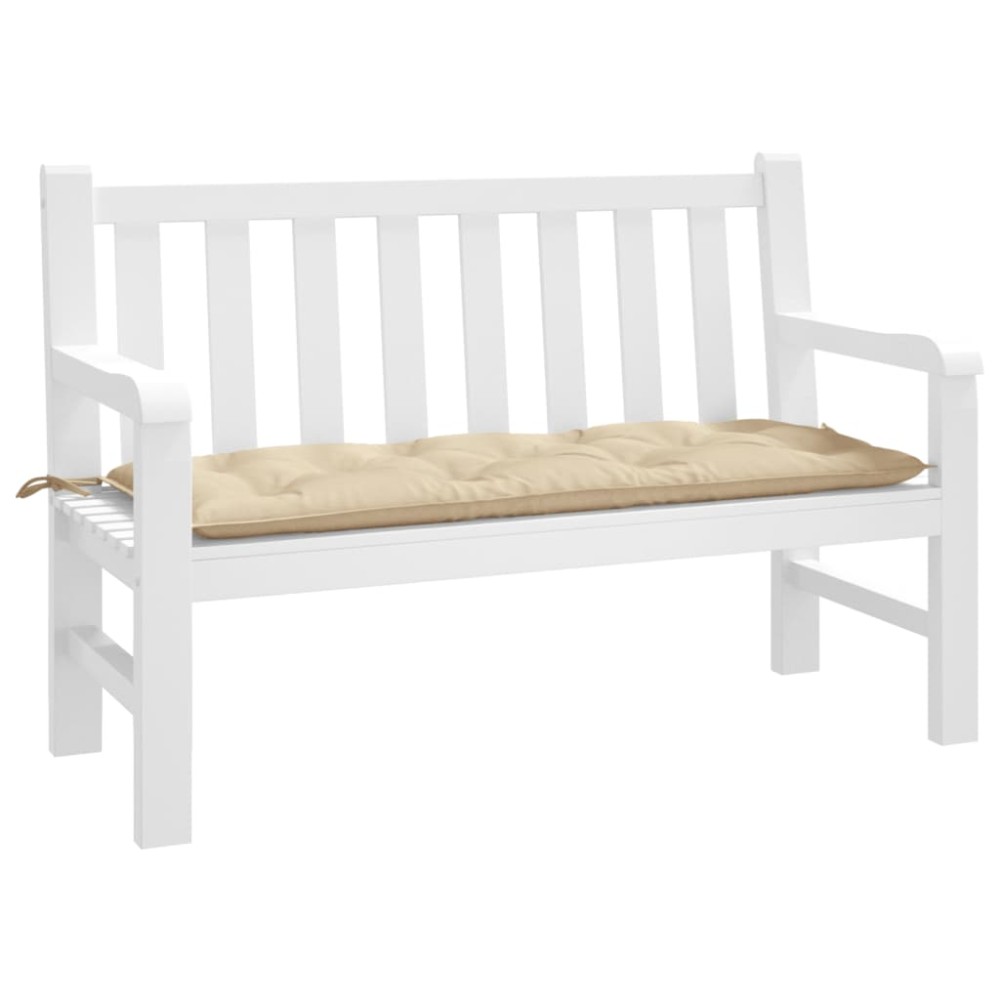 vidaXL Μαξιλάρι Πάγκου Κήπου Μπεζ 120x50x7 εκ. Ύφασμα Oxford